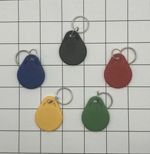 [100% PROXMARK3 TESTED] 5x Slim Rewritable T5577 125kHz RFID Key Fobs - 5 Colors