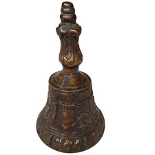 Antique 16th 17thC Flemish Bronze Table Bell Malines Renaissance Handbell