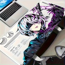 40 90cm1pc Anime Girl Design Large Gaming Mouse Pad  Keyboard Mat - Non-Slip Ru