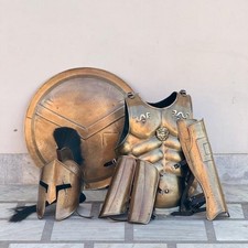 Spartan Warrior Costume &ndash; Ancient Greek Armor Outfit Halloween Cosplay LARP