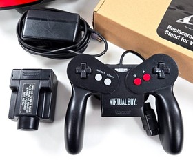 VIRTUAL BOY CONSOLE COMPLETE SET AC Pack New Ribbons Authentic Nintendo Tested