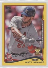 2014 Topps Retail Yellow Matt Adams #157 0q3