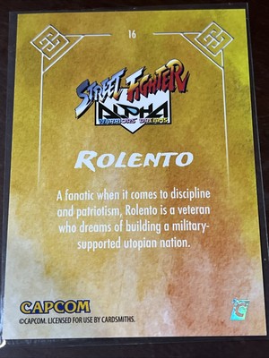 2025 Cardsmiths Street Fighter Alpha Series 1 #16 Rolento | eBay