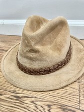 Vintage Stetson 7 1/8 The Sovereign Mens Brown Felt Fedora Hat