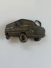 Vintage 1970s Chevy Boogie Van G-series Mbci Made Usa Metal Belt Buckle