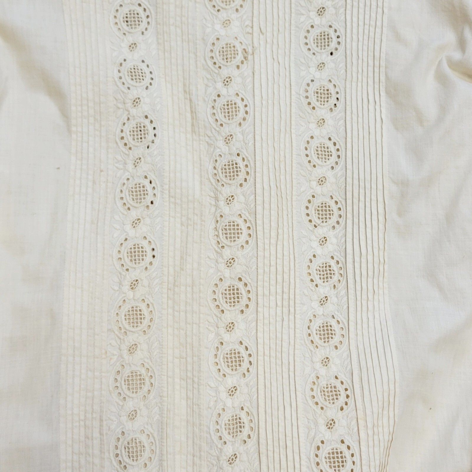Antique Vintage Victorian Kids Dress Heavily Detailed Embroidered Ruffle Tiered image 9