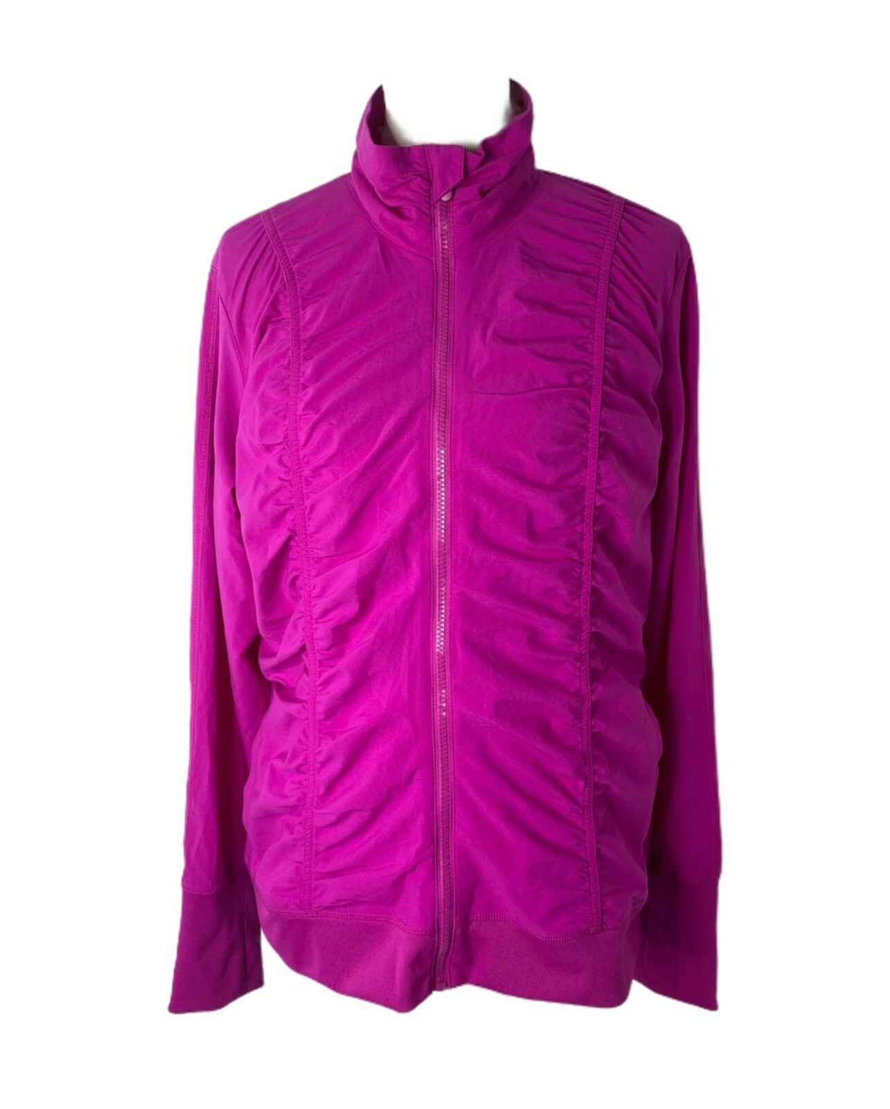 Giacca a vento donna XL pista Fila viola chiaro full zip collo alto