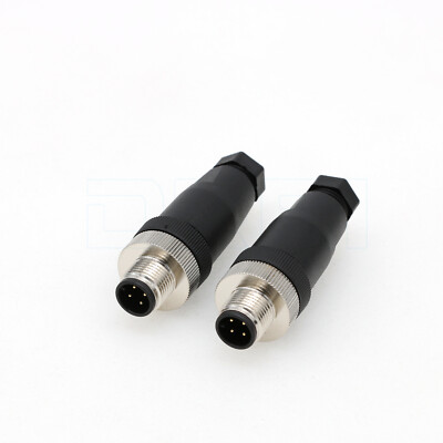 M12 A code 4pin Male female Sensor connector screw terminal connection IP67