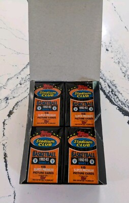(1) PACK 1992-93 Stadium Club Series 2 Possible Shaq/Jordan Beam Team/Rookie