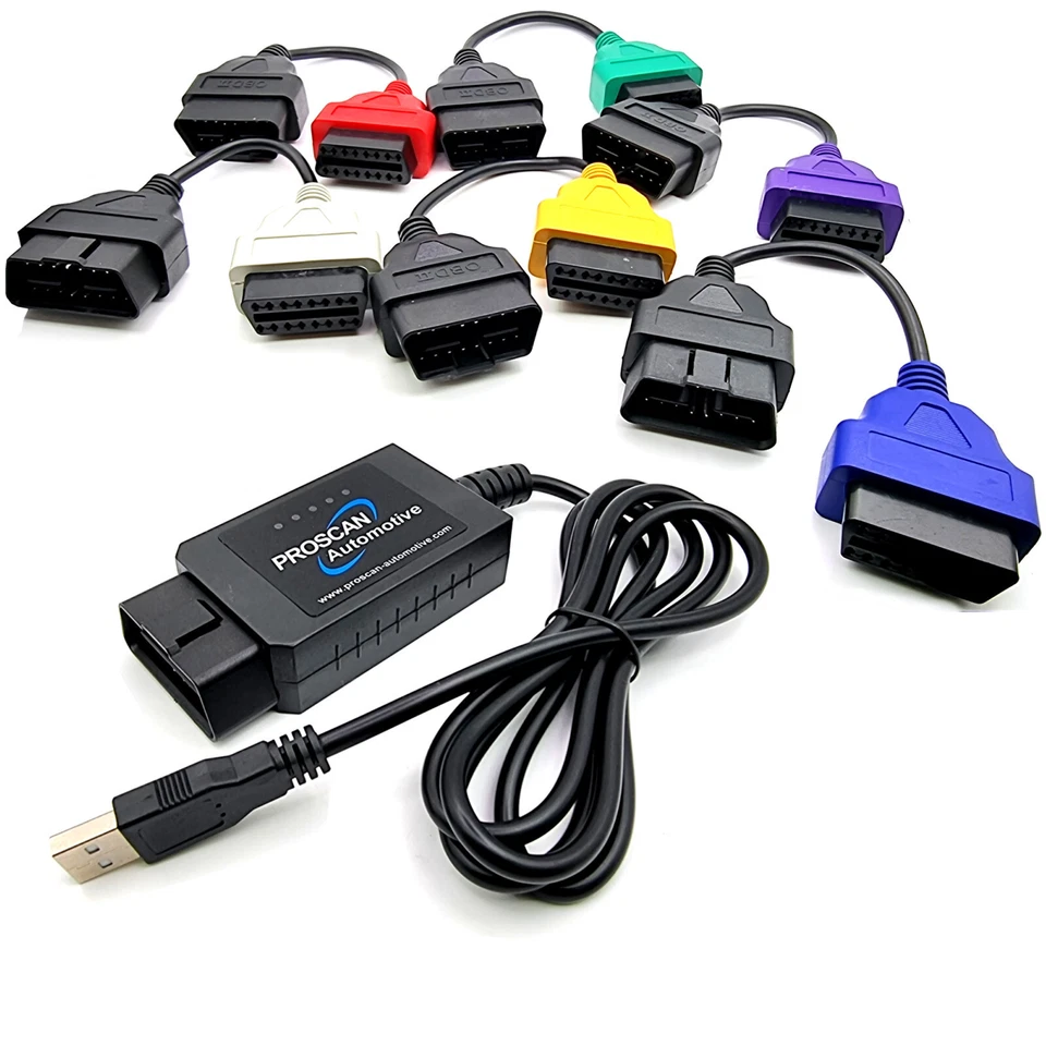 IPROSCAN OBD2 4 ADATTATORI M v1.4 OBD2 DA UTILIZZARE CON CAVO DIAGNOSTICO MULTIECUSCAN si adatta a FIAT