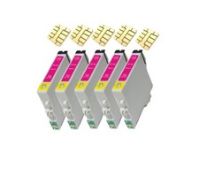 5 cartucce stampante magenta per Epson Stylus DX4250 (no originali Epson)