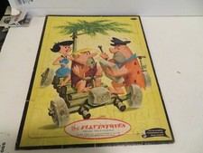 Vintage Whitman 1960's THE FLINSTONES Cartoon Frame Tray Puzzle Hanna-Barbera
