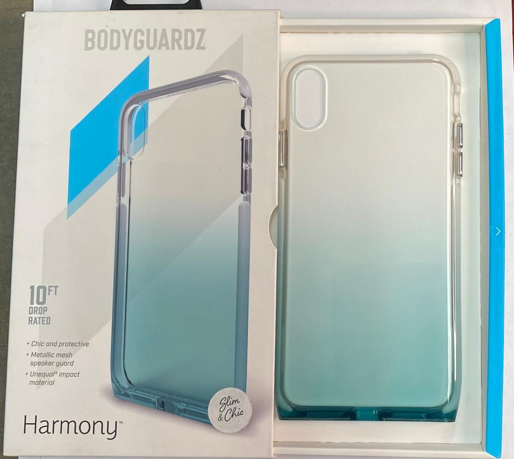 BodyGuardz Harmony Case for Apple iPhone Xs Max (Clear/Mint)