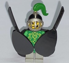 Lego Castle Minifigure Custom GREEN KNIGHT Shields Cape Unique One-Of-A-Kind