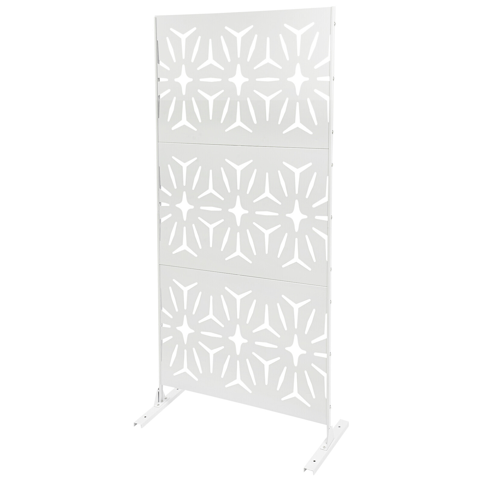 35.4*72" Steel Privacy Screen Balcony Screen Free Standing Decoration Screen