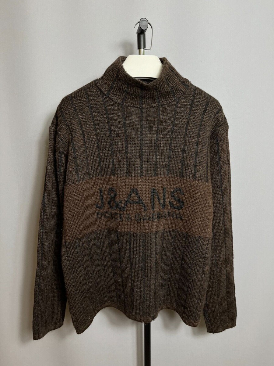 vintage 90s j&ans dolce gabbana wool mens sweater knit RARE high