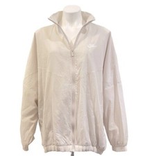 NIKE Essential Wind RunnerJacket Lightweight Oversized Size XL Cream