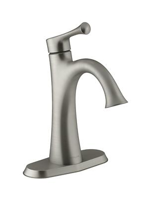 #ad KOHLER Lilyfield Brushed Nickel 1 Handle Single Hole 4 in Centerset Bathroom Fau $44.99