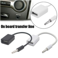 3.5mm Male Audio AUX Jack to USB 2.0 Type A Female OTG Converter Adapter Cable
