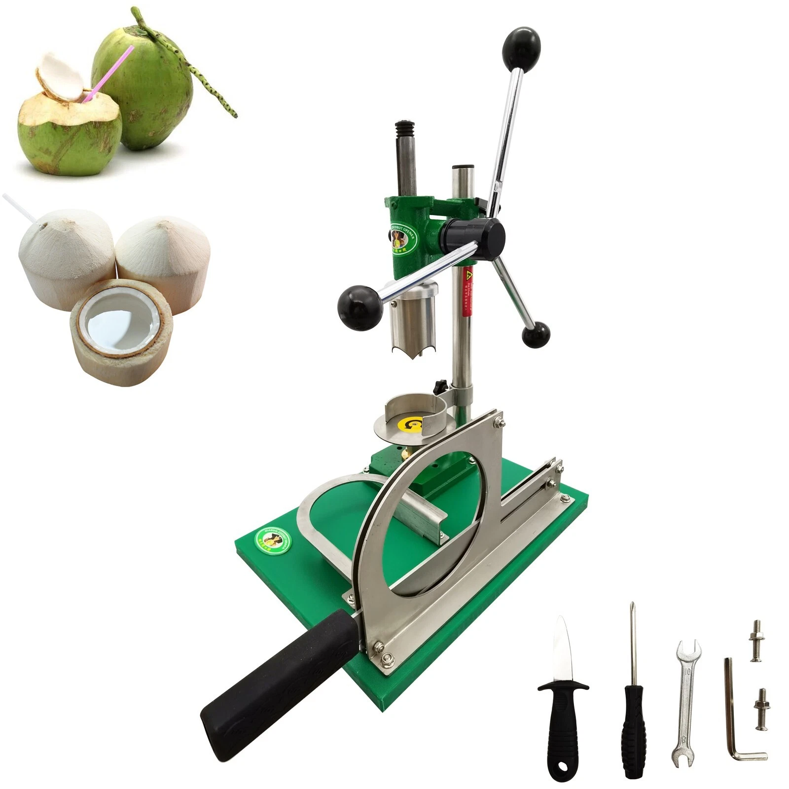 Fresh Young Coconut Opener Manual Coconut Drilling and Peeling Machine