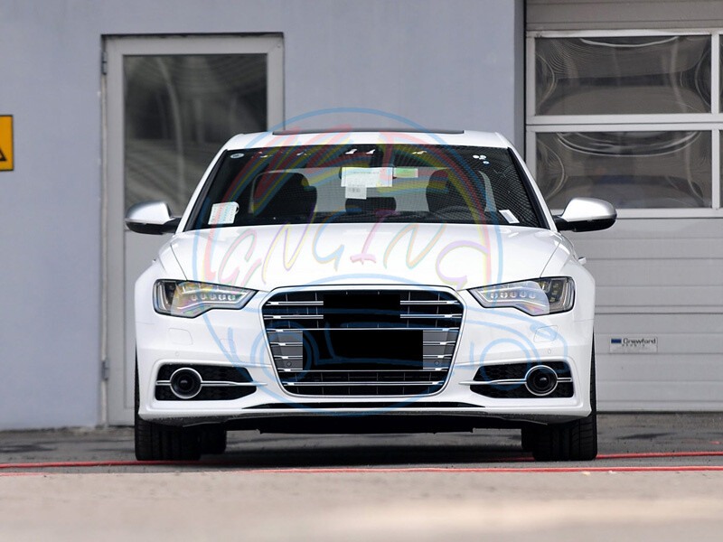 audi A6 C7 Sline 後期仕様 ACCカバー 2PCS Front Bumper Grille Cover w/ ACC Cover For Audi A6 C7 S-Line