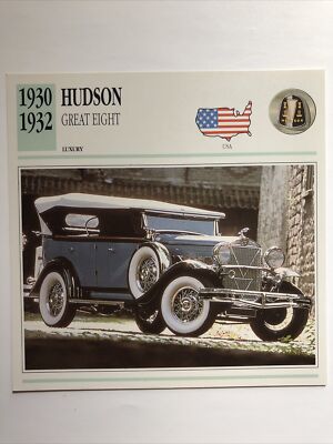 Oldtimer Sammler Club Karte Hudson Great Eight