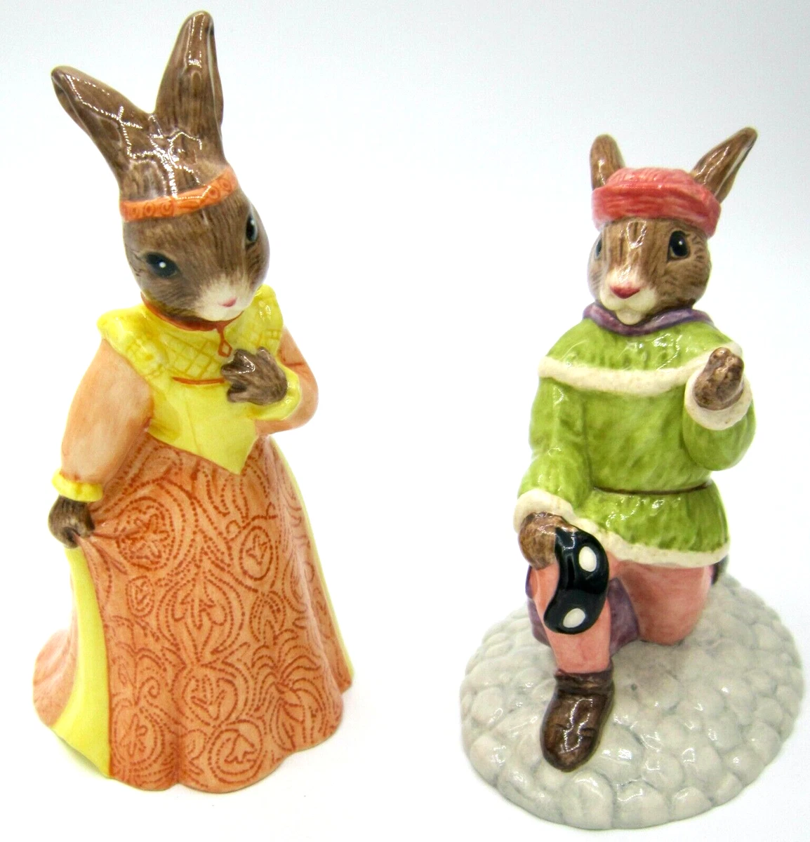 Royal Doulton Bunnykins Romeo DB284 Juliet DB283 Figurines