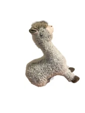 Llama Plush Gray Fuzzy Jumbo Stuffed Animal Toy 31" Alpaca Extra Large Soft