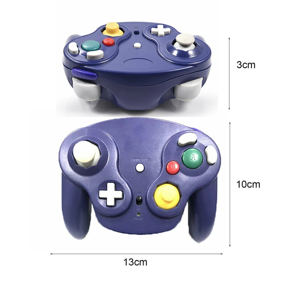 Gamecube Controller Wireless With Adapter Wavebird for Classic Wii GC NGC Blue - Image 4 of 4