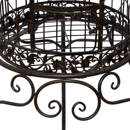 Indoor Outdoor on Removable Stand Metal Birdcage, Latch Lock Closure & Top Hook - Picture 6 of 14