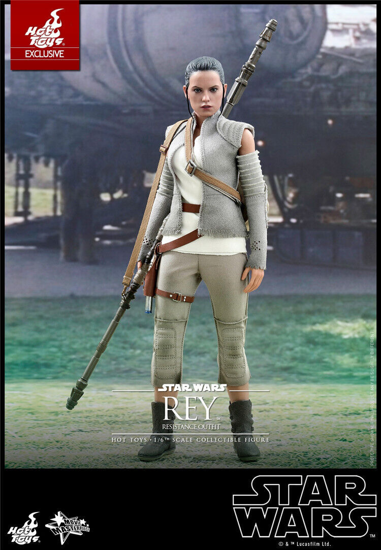 New Hot Toys MMS377 Star Wars The Force Awakens 1/6 Rey Resistance
