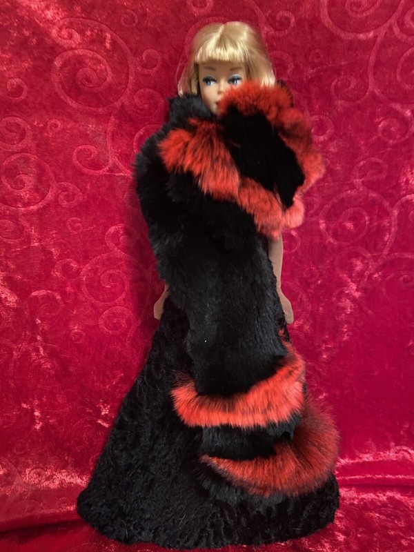 *~* ONE OF KIND CHINCHILLA MINK FUR STOLE WRAP 4 MARILYN MONROE, BARBIE DOLL*~*