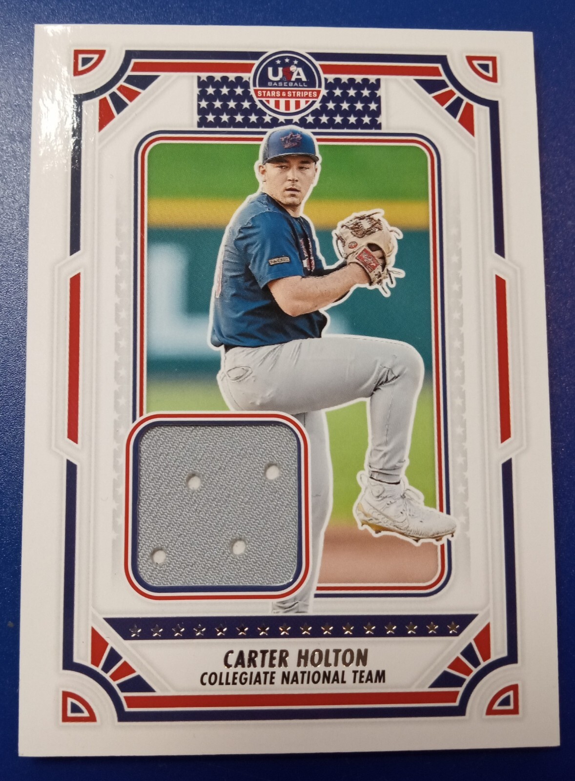 2024 panini stars and stripes Carter Holton Jersey Card #USA-CH