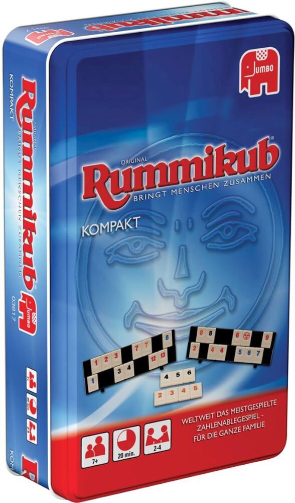 Thumbnail - Jumbo 03817 - Original Rummikub Kompakt In Metalldose, Für 2-4