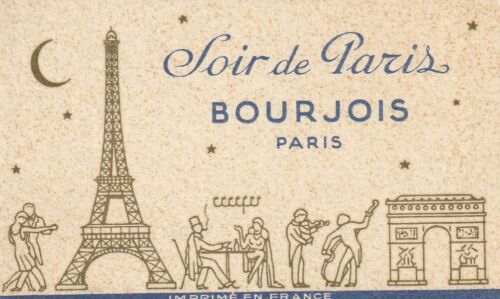 AB497 Carte Parfumée Soir de PARIS BOURJOIS Paris - Photo 1 sur 1