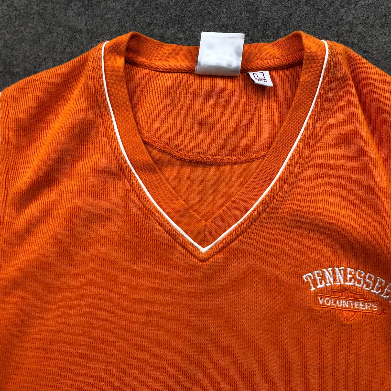 Vintage Tennessee Volunteers Sweater Mens Large Embroidered Sleeveless