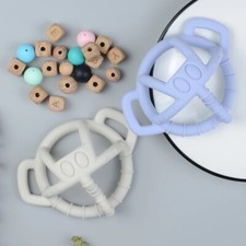Baby Teether Toy Blue Elephant
