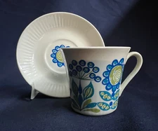 Figgjo "Turi Gramstad Oliver" Design F/F - Made Norway - Flat Cup & Saucer Set