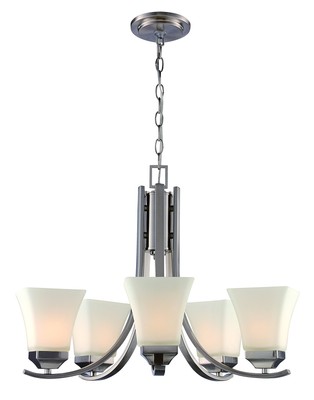Trans Globe Lighting TG70645 BN Transitional Five Chandelier