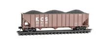 Micro-Trains MTL N-Scale 100-Ton 3-Bay Hopper Kansas City Southern #224136