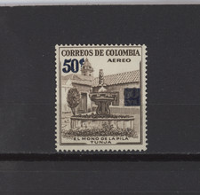 S55021 COLOMBIE 1959 MNH** Avion Surcharge 50C 1V