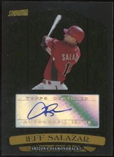 2008 Topps Stadium Club Beam Team Jeff Salazar #BTA-JS Auto Gold /50