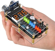 MIOYOOW Ultrasonic Ranging Alarm DIY Kit, HC-SR04 Ultrasonic Distance Measurer S