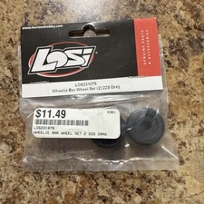 Losi Wheelie Bar Wheel Set 2 22S Drag LOS231079 Elec Car/Truck Replacement Parts
