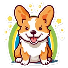 Cute Shiba Inu Dog - Vinyl Decal Sticker - Car Window Laptop - ebn11740