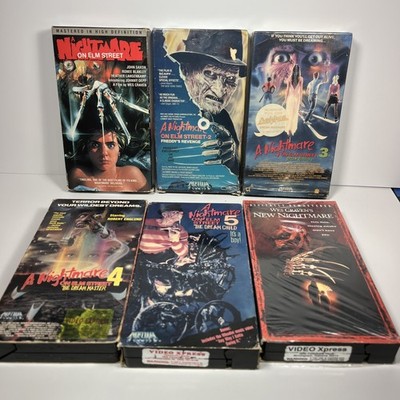 Nightmare on Elm Street 1-5 VHS Tape Lot - Media - Horror - Freddy Krueger READ!