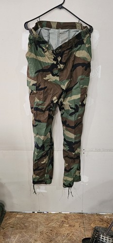 US Military Woodland Camouflage BDU Trousers Medium Long