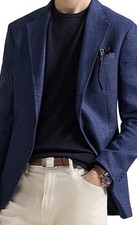 Polo Ralph Lauren Men's Modern Fit Wool Blend Glen Plaid Blazer 42R