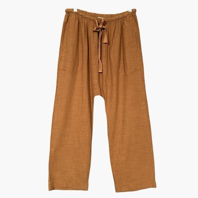 The Great. The Gauze Pant Size 1/S  Drop Crotch Slouchy Crop Harem in Cayon NEW