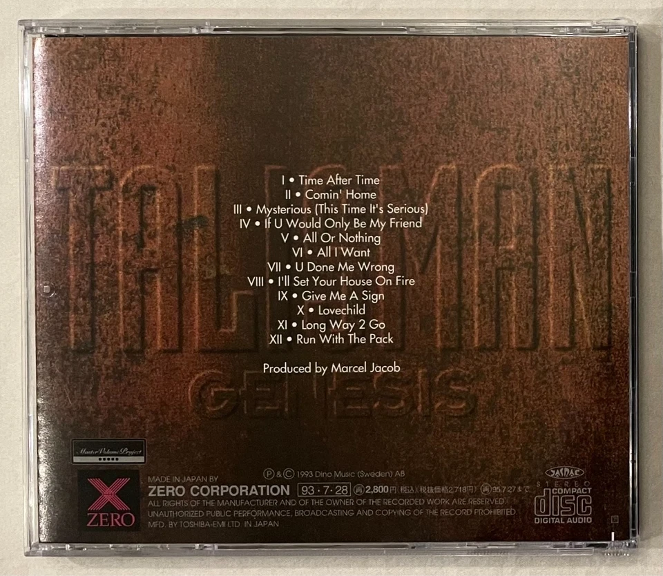 Talisman - Genesis (Japan 1st Press CD w/OBI) Autographed by Jeff Scott Soto - Image 2 of 4